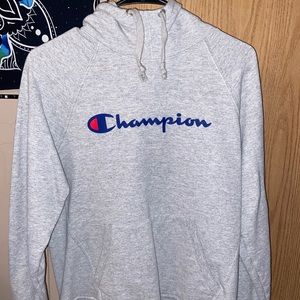 Juniors Medium Grey Champion Hoodie Worn once or twice